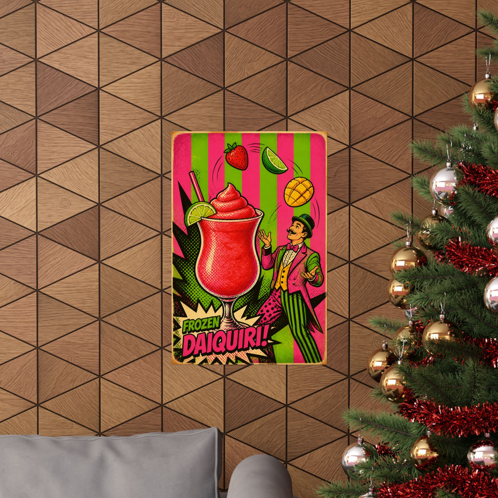 Daiquiri Fruit Juggler Wall Art Poster 18×24 Pop Art Living Room Decor Maximalist Print