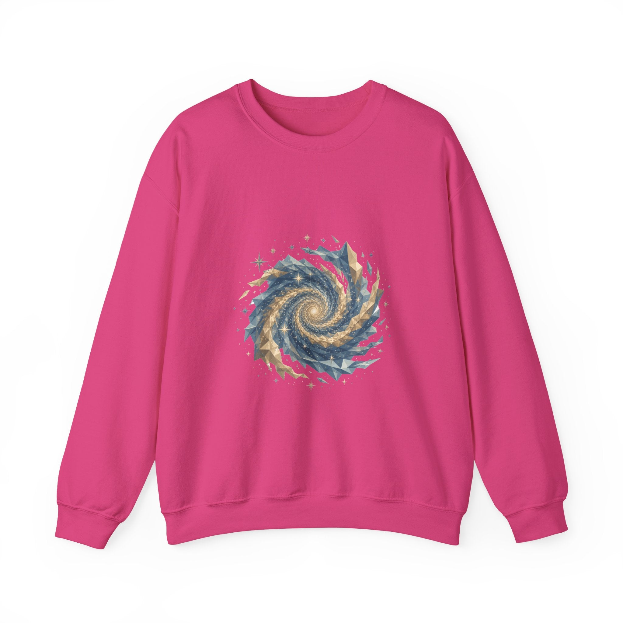 Matching Couple Sweatshirt - Galaxy & Supernova Matching Couple Premium Fleece Sweatshirt Geometric Art His Hers Love Gift - Design A