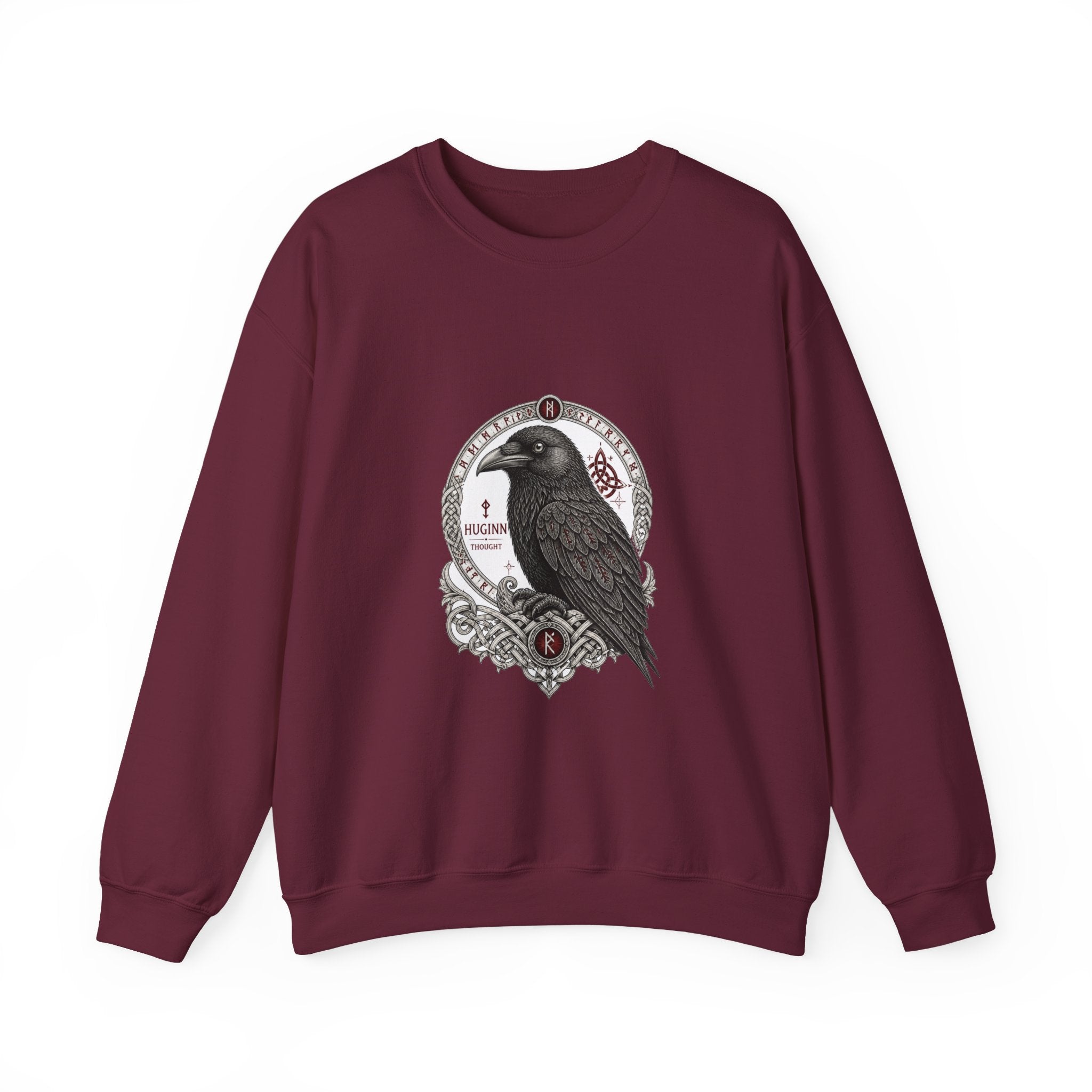 Matching Couple Sweatshirt - Huginn & Muninn Matching Couple Comfort Colors Crew Vintage Art His Hers Honeymoon Gift - Design A