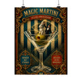 Martini Magician Wall Art Poster 18×24 Baroque Home Office Decor Maximalist Print