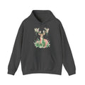 Matching Couple Sweatshirt - Bear & Deer Matching Couple Hooded Sweatshirt Watercolor Art His Hers Engagement Gift - Design B