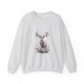 Matching Couple Sweatshirt - Bear & Deer Matching Couple Premium Fleece Sweatshirt Watercolor Art His Hers Birthday Gift - Design B