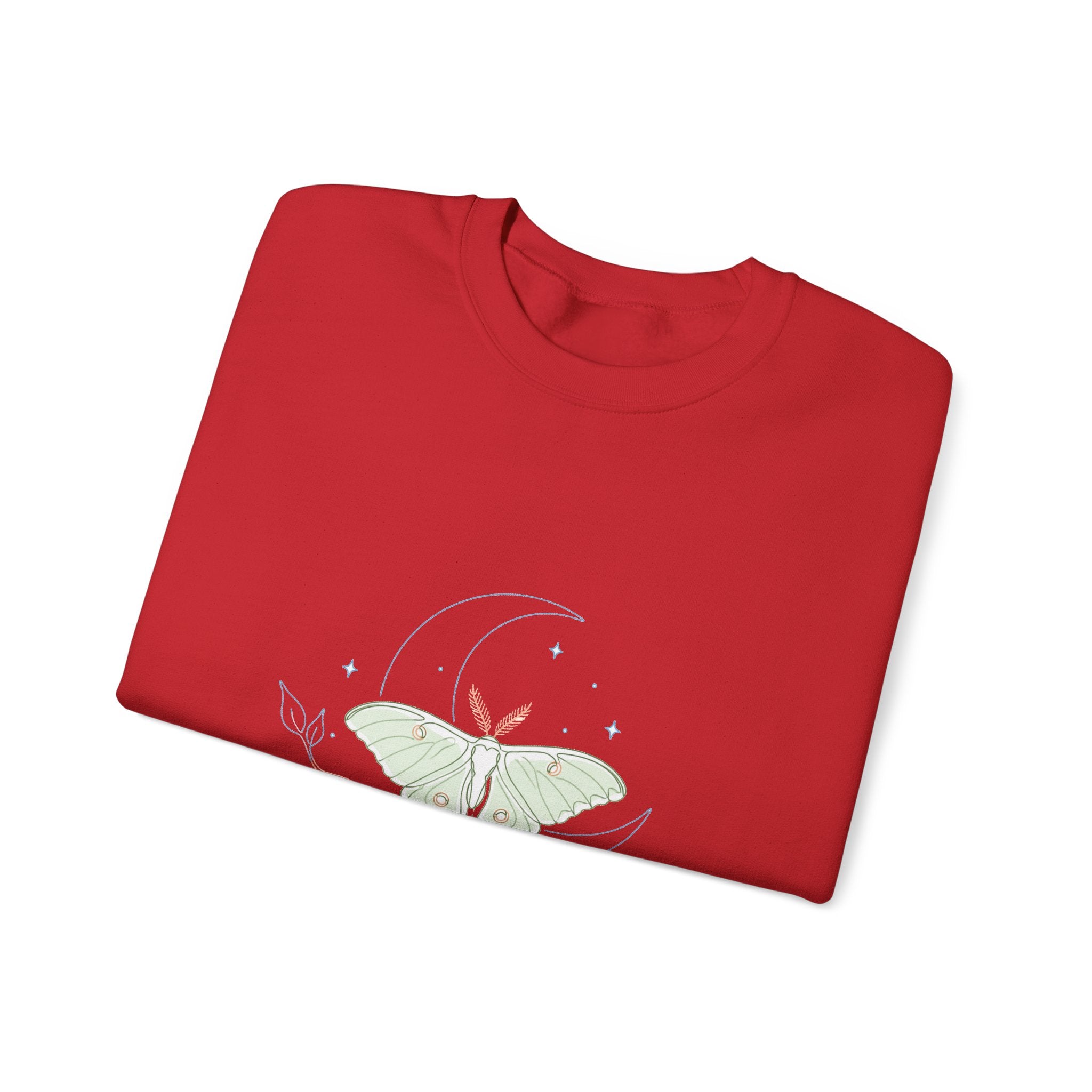 Matching Couple Sweatshirt - Butterfly & Moth Matching Couple Crewneck Sweatshirt Minimalist Art His Hers Valentine Gift - Design B