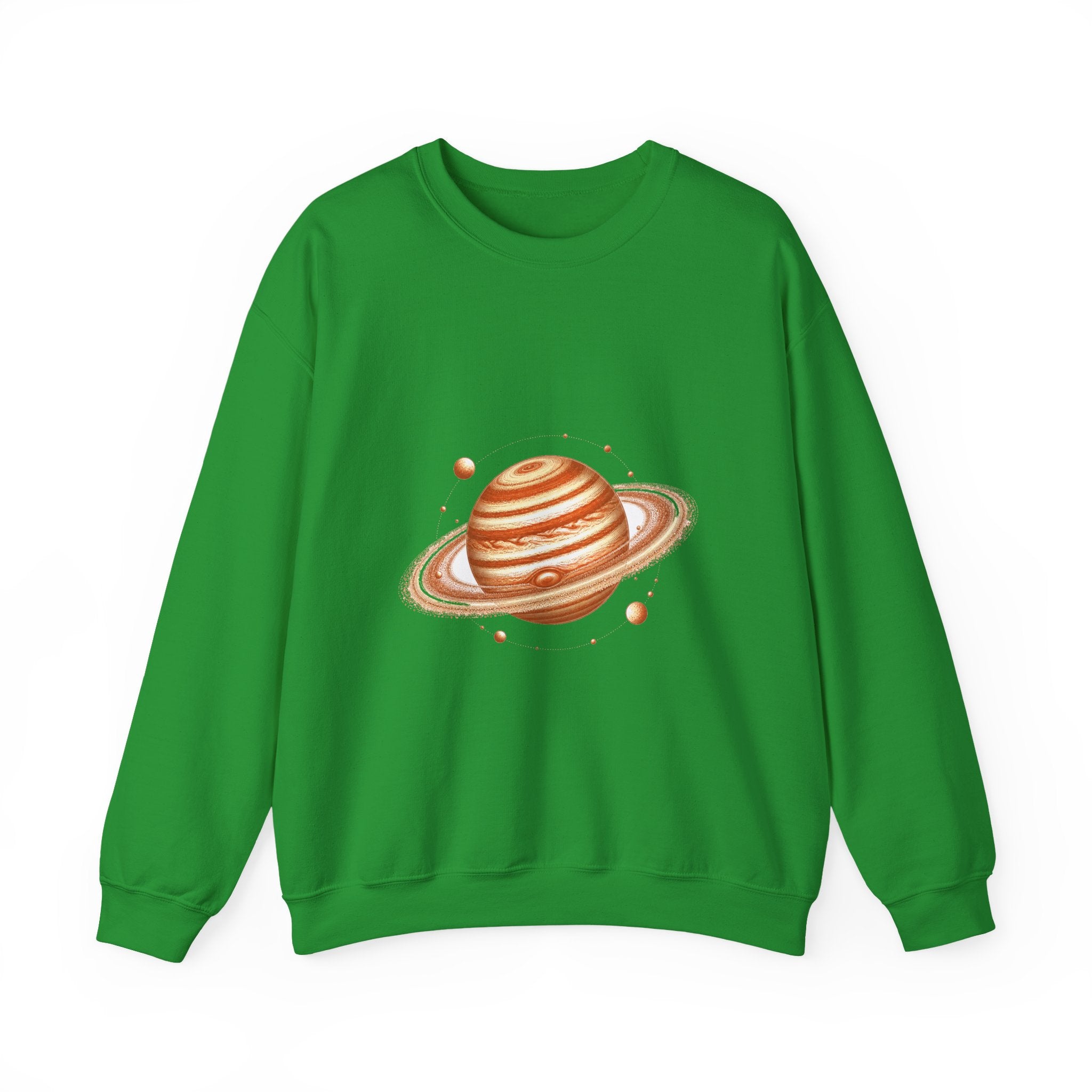 Matching Couple Sweatshirt - Astronaut & Planet Matching Couple Comfort Colors Crew Vintage Art His Hers Honeymoon Gift - Design B