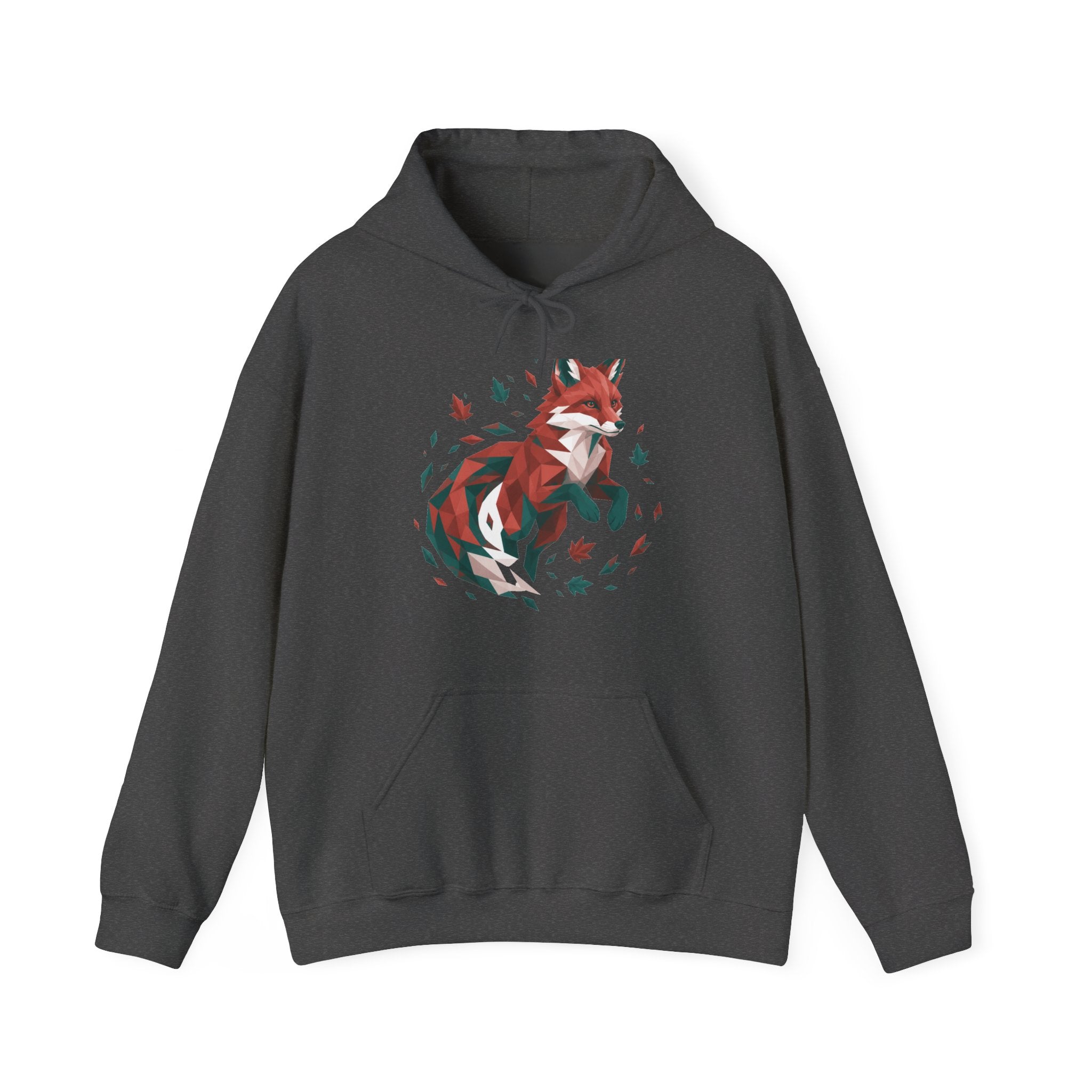 Matching Couple Sweatshirt - Fox & Rabbit Matching Couple Hooded Sweatshirt Geometric Art His Hers Couple Gift - Design A