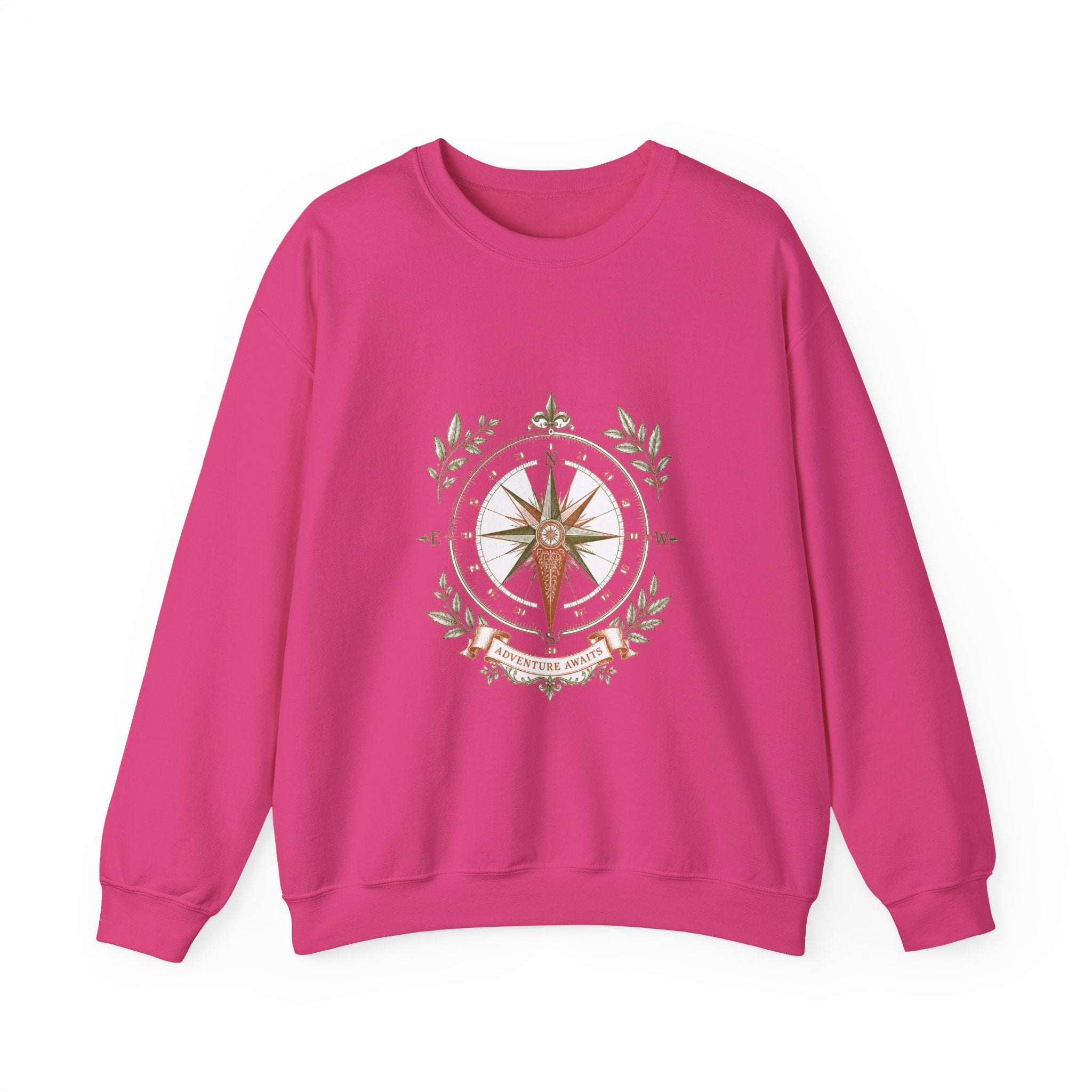 Matching Couple Sweatshirt - Compass North & South Matching Couple Comfort Colors Crew Vintage Art His Hers Honeymoon Gift - Design B