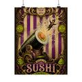 Sushi Roll Cannon Wall Art Poster 18×24 Baroque Home Office Decor Maximalist Print
