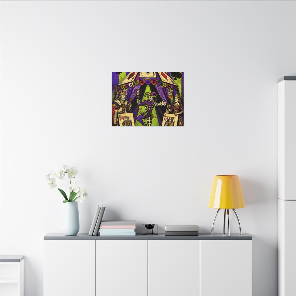 Playing Cards Tent Wall Art Canvas 16×20 Pop Art Living Room Decor Maximalist Print
