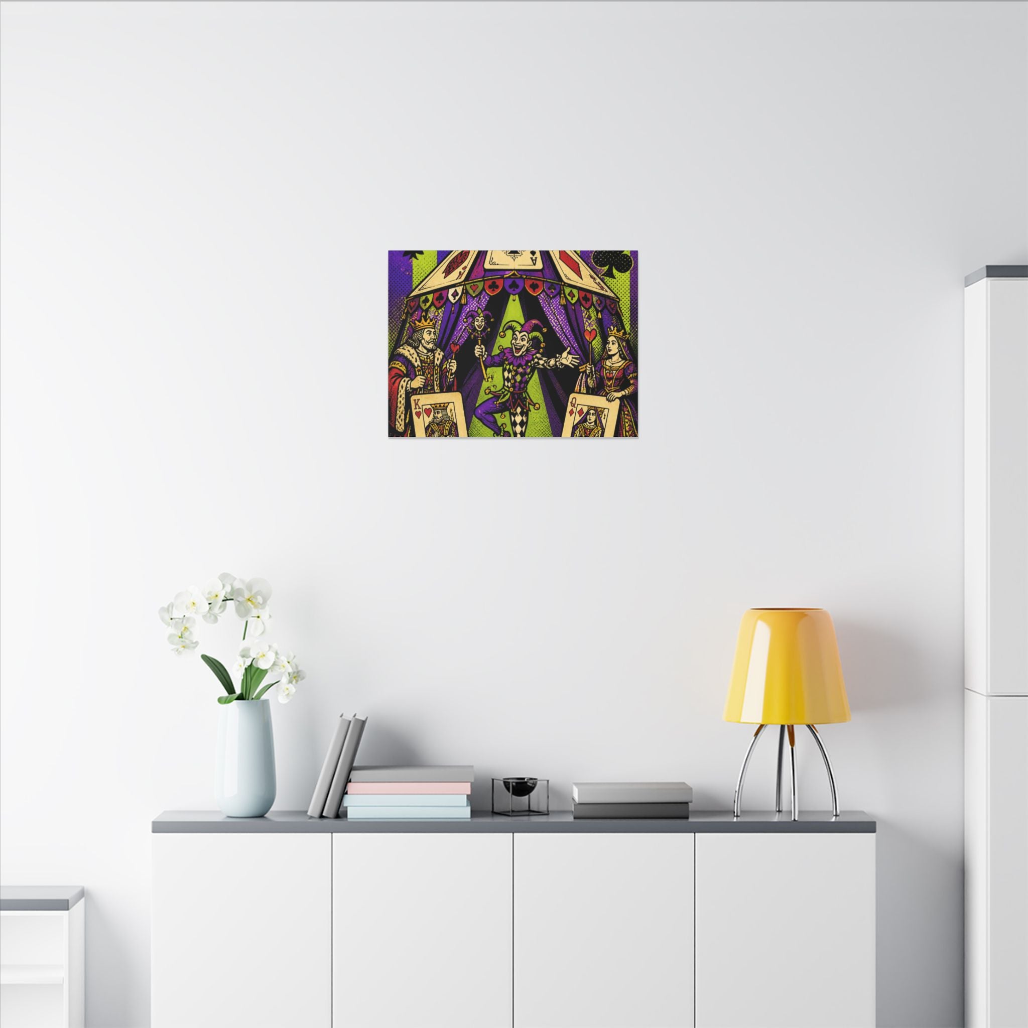 Playing Cards Tent Wall Art Canvas 16×20 Pop Art Living Room Decor Maximalist Print