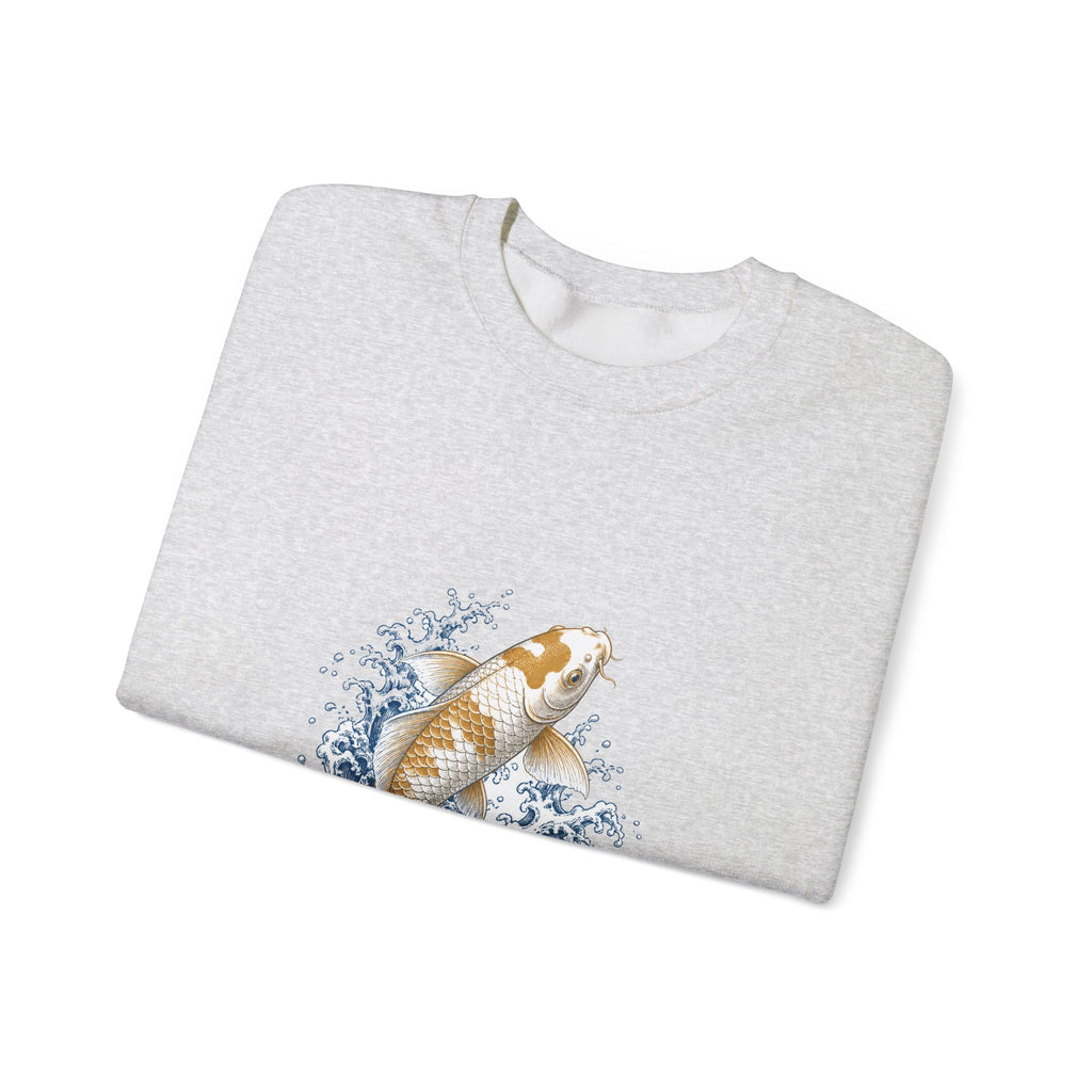 Matching Couple Sweatshirt - Koi Fish Yin Yang Matching Couple Premium Fleece Sweatshirt Vintage Art His Hers Honeymoon Gift - Design A