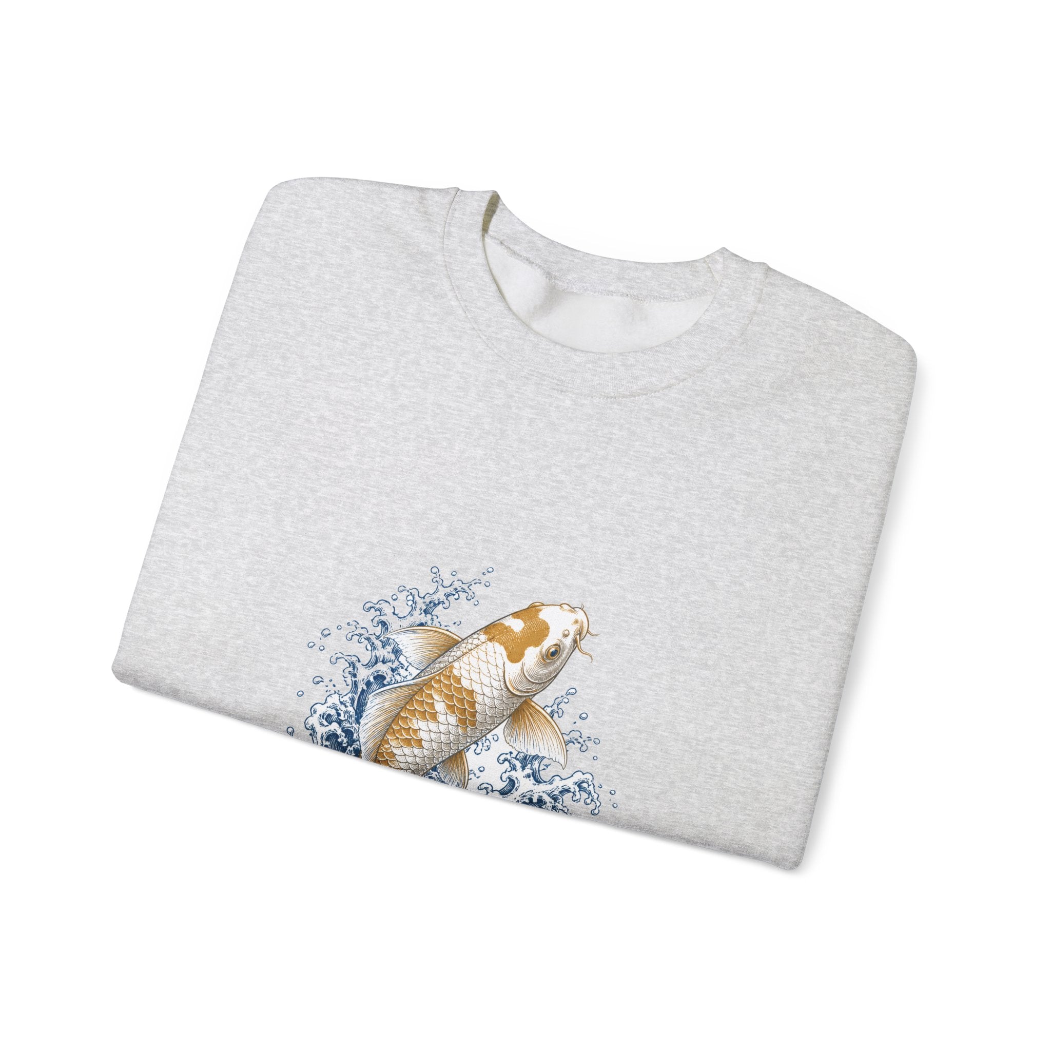 Matching Couple Sweatshirt - Koi Fish Yin Yang Matching Couple Premium Fleece Sweatshirt Vintage Art His Hers Honeymoon Gift - Design A