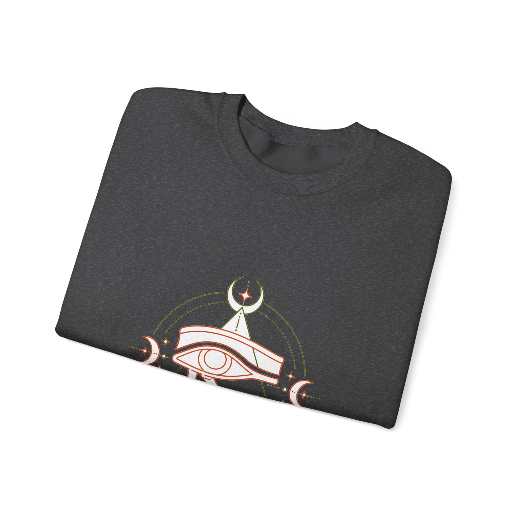 Matching Couple Sweatshirt - Eye of Ra & Horus Matching Couple Premium Fleece Sweatshirt Minimalist Art His Hers Christmas Gift - Design B