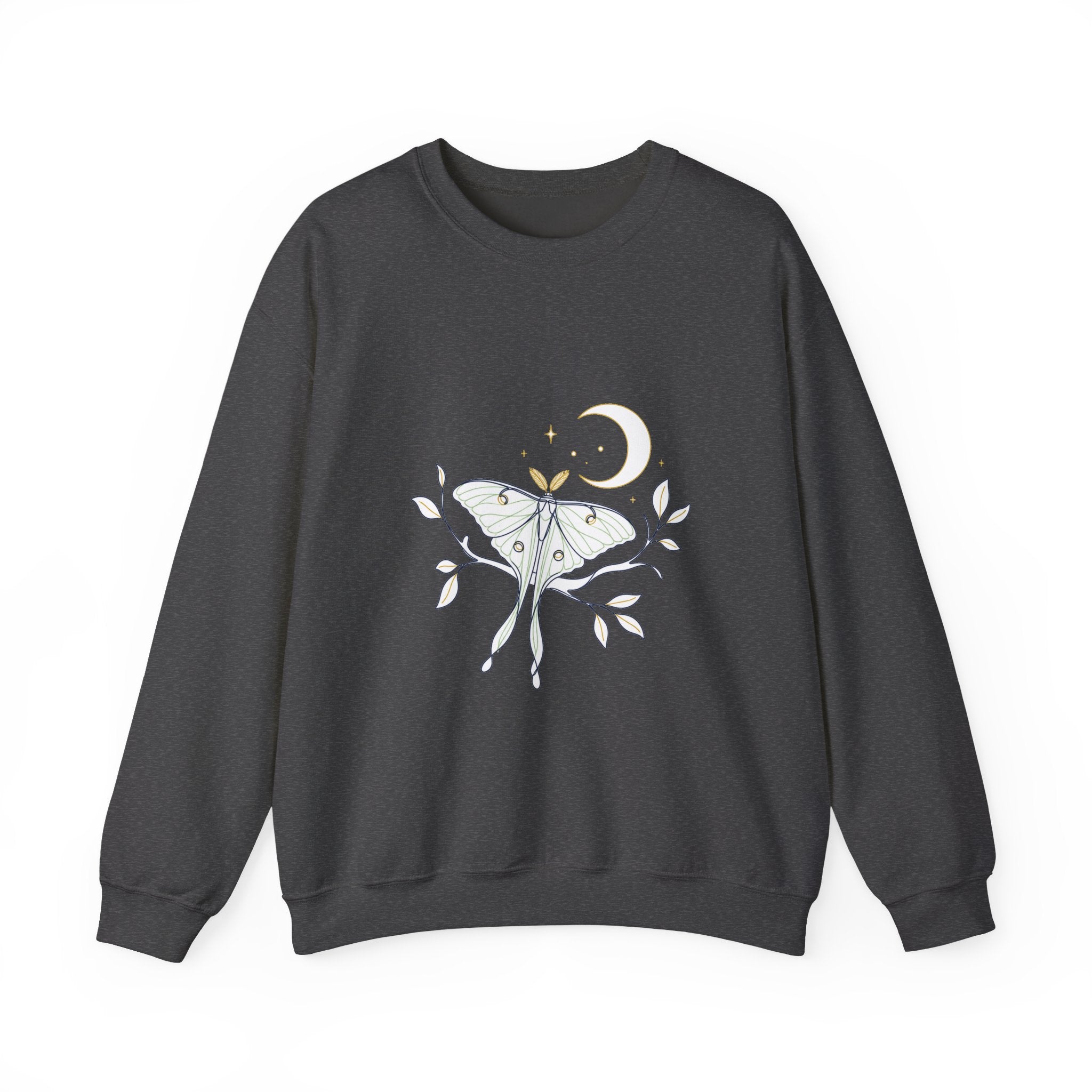 Matching Couple Sweatshirt - Butterfly & Moth Matching Couple Premium Fleece Sweatshirt Minimalist Art His Hers Christmas Gift - Design B