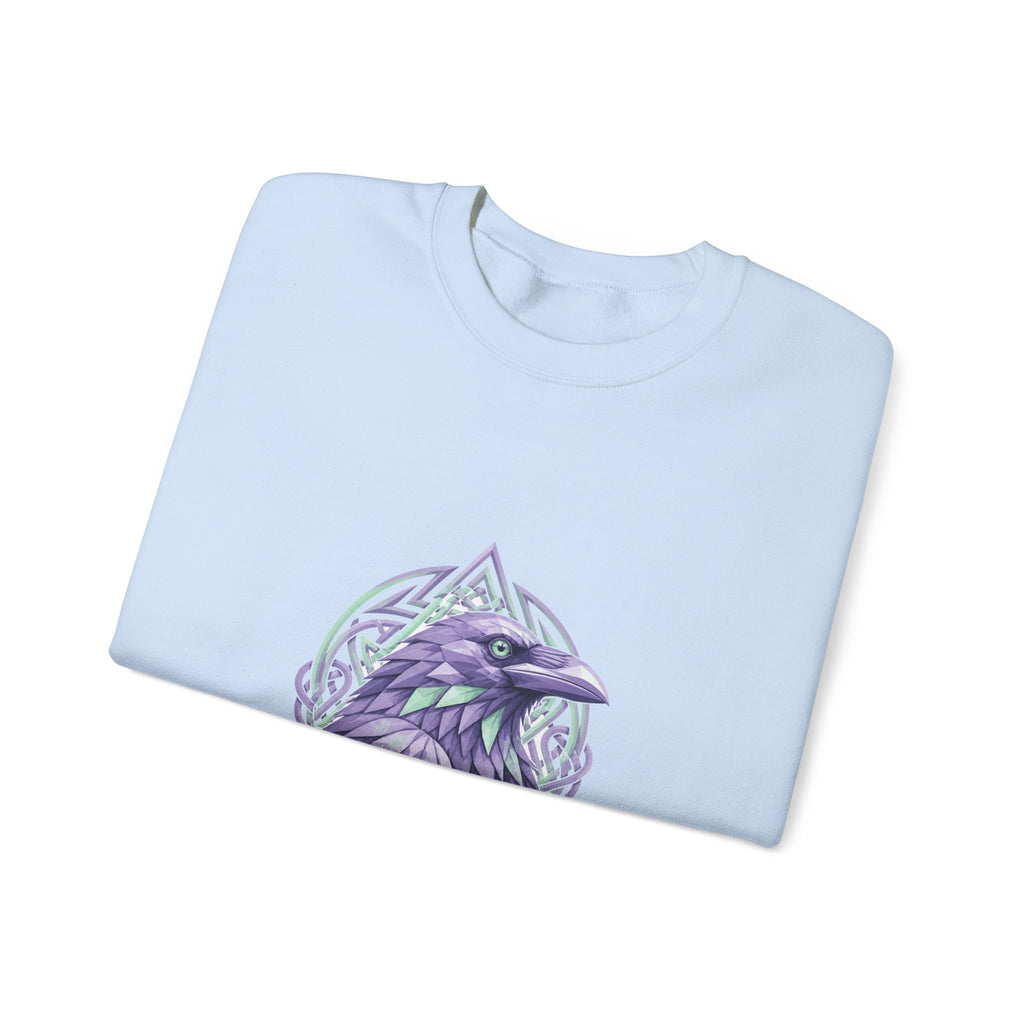Matching Couple Sweatshirt - Huginn & Muninn Matching Couple Comfort Colors Crew Geometric Art His Hers Love Gift - Design A