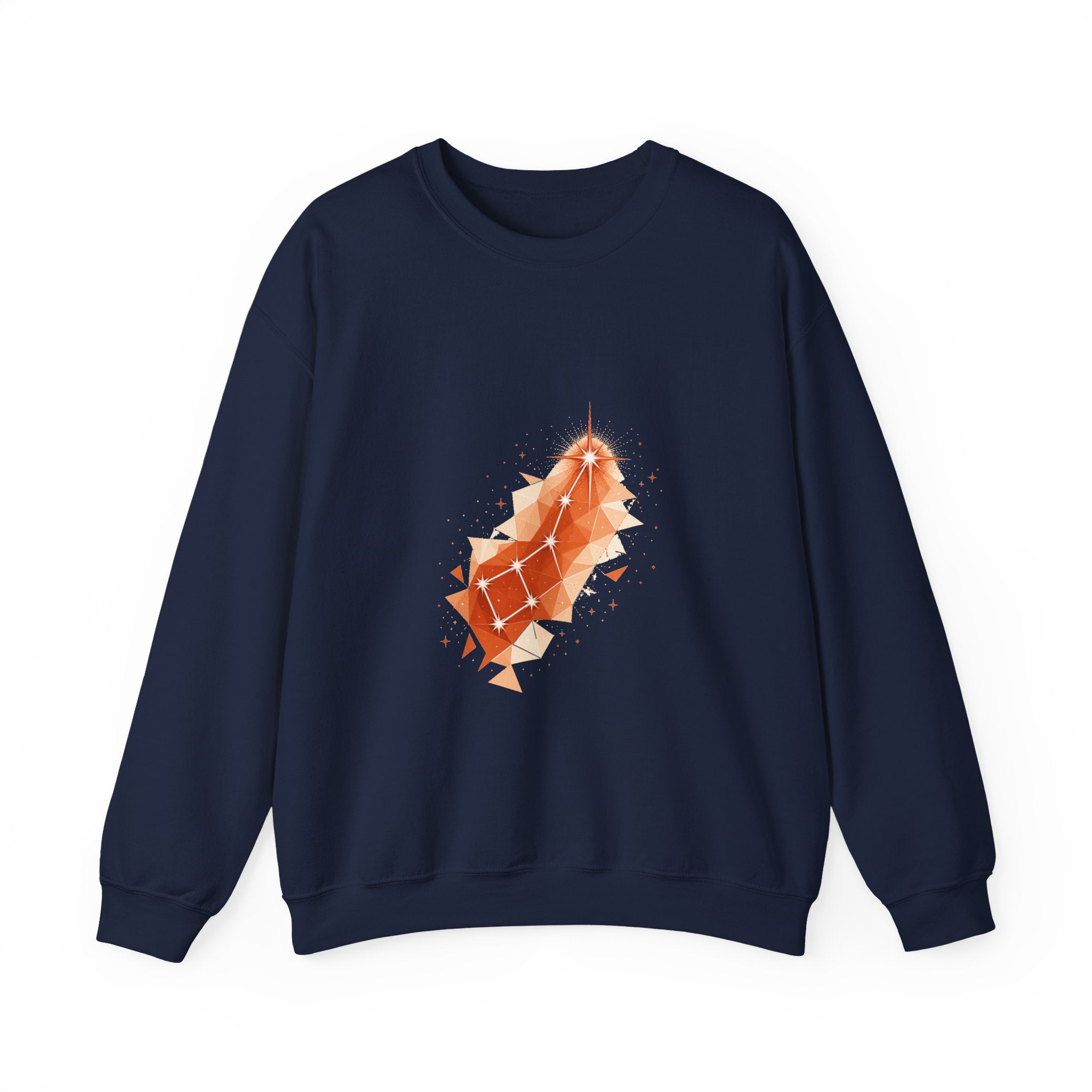 Matching Couple Sweatshirt - Big & Little Dipper Matching Couple Crewneck Sweatshirt Geometric Art His Hers Couple Gift - Design B