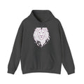 Matching Couple Sweatshirt - Lion & Lamb Matching Couple Hooded Sweatshirt Minimalist Art His Hers Valentine Gift - Design A