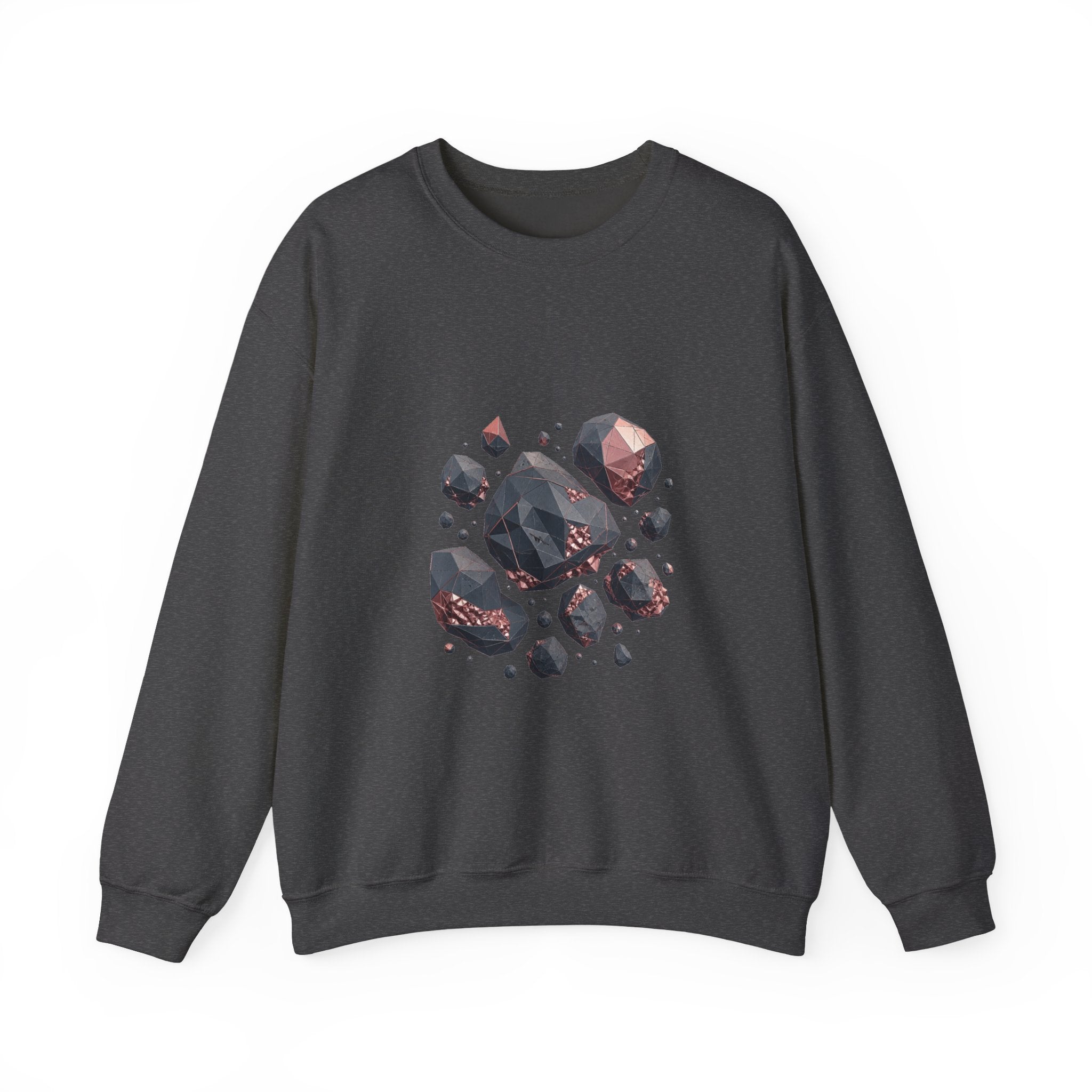 Matching Couple Sweatshirt - Comet & Asteroid Matching Couple Premium Fleece Sweatshirt Geometric Art His Hers Love Gift - Design B