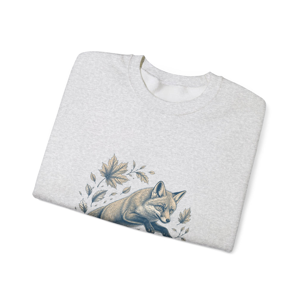 Matching Couple Sweatshirt - Fox & Rabbit Matching Couple Crewneck Sweatshirt Vintage Art His Hers Wedding Gift - Design A