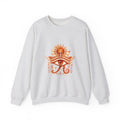 Matching Couple Sweatshirt - Eye of Ra & Horus Matching Couple Premium Fleece Sweatshirt Watercolor Art His Hers Birthday Gift - Design A