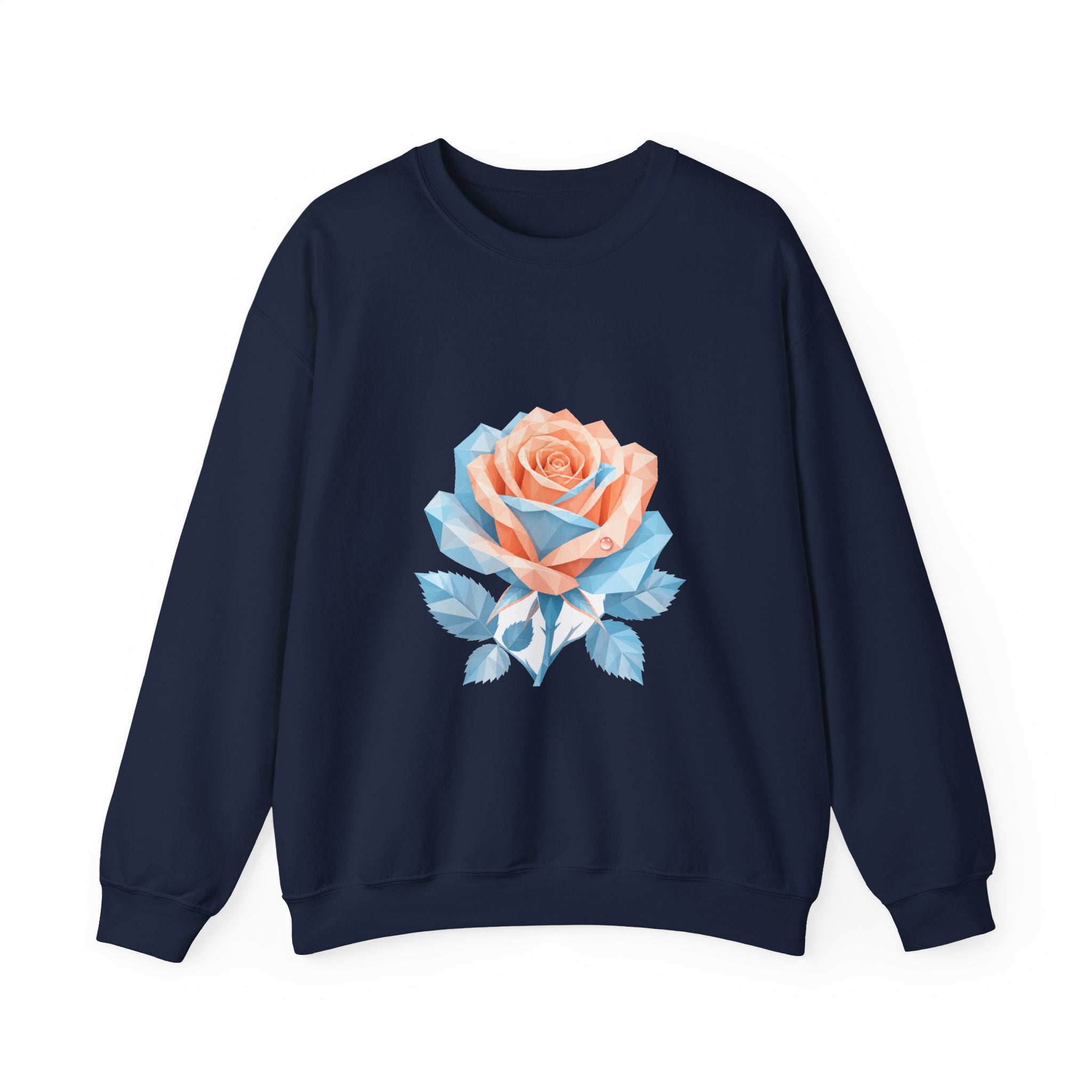 Matching Couple Sweatshirt - Rose & Thorn Matching Couple Comfort Colors Crew Geometric Art His Hers Love Gift - Design A