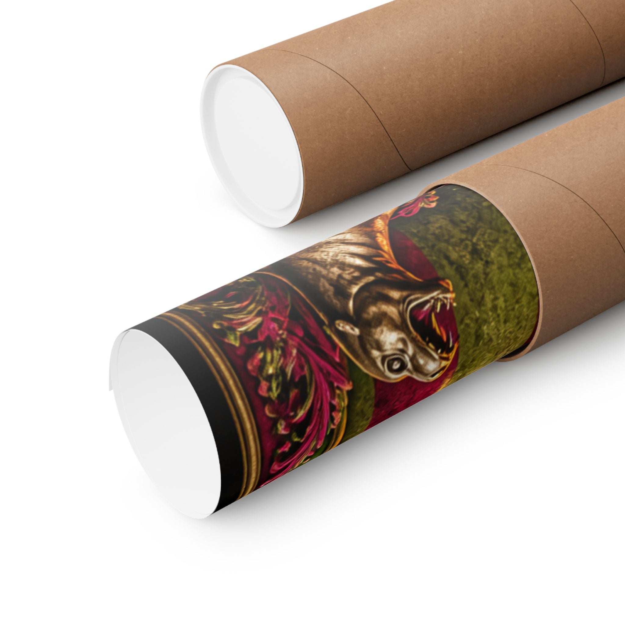 Seal Fire Hoop Wall Art Poster 24×36 Baroque Studio Decor Maximalist Print