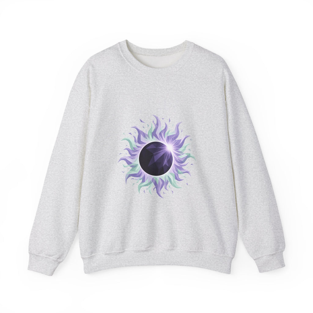 Matching Couple Sweatshirt - Solar & Lunar Eclipse Matching Couple Comfort Colors Crew Geometric Art His Hers Love Gift - Design A