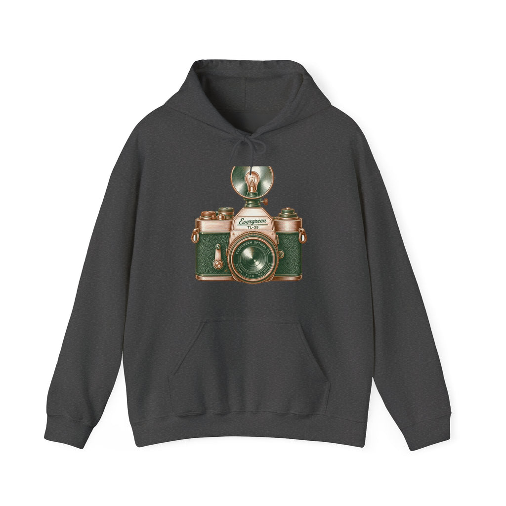 Matching Couple Sweatshirt - Camera & Film Matching Couple Hooded Sweatshirt Vintage Art His Hers Wedding Gift - Design A