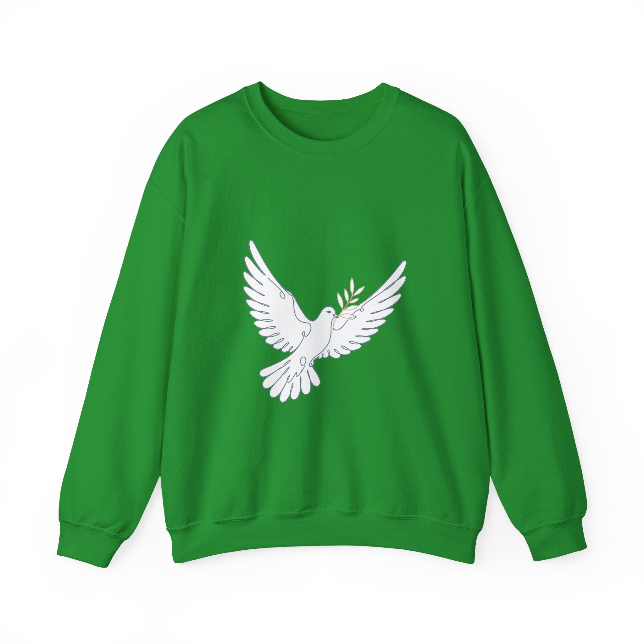 Matching Couple Sweatshirt - Wolf & Dove Matching Couple Comfort Colors Crew Minimalist Art His Hers Christmas Gift - Design B