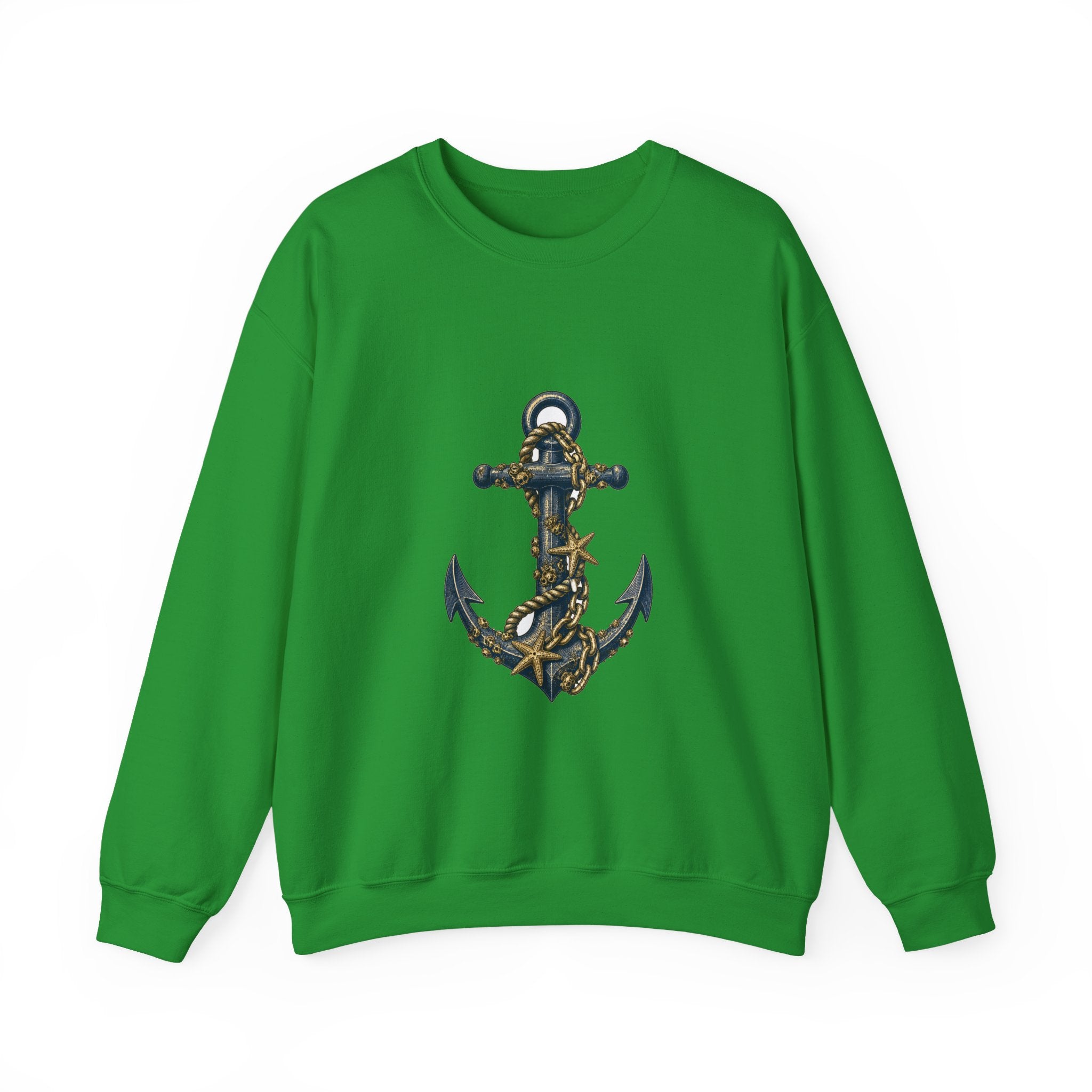 Matching Couple Sweatshirt - Anchor & Sail Matching Couple Comfort Colors Crew Vintage Art His Hers Honeymoon Gift - Design A