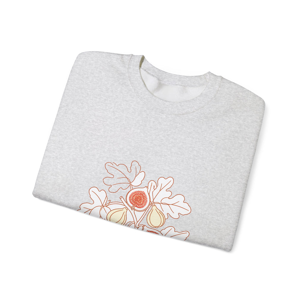 Matching Couple Sweatshirt - Olive Branch & Fig Matching Couple Premium Fleece Sweatshirt Minimalist Art His Hers Christmas Gift - Design B