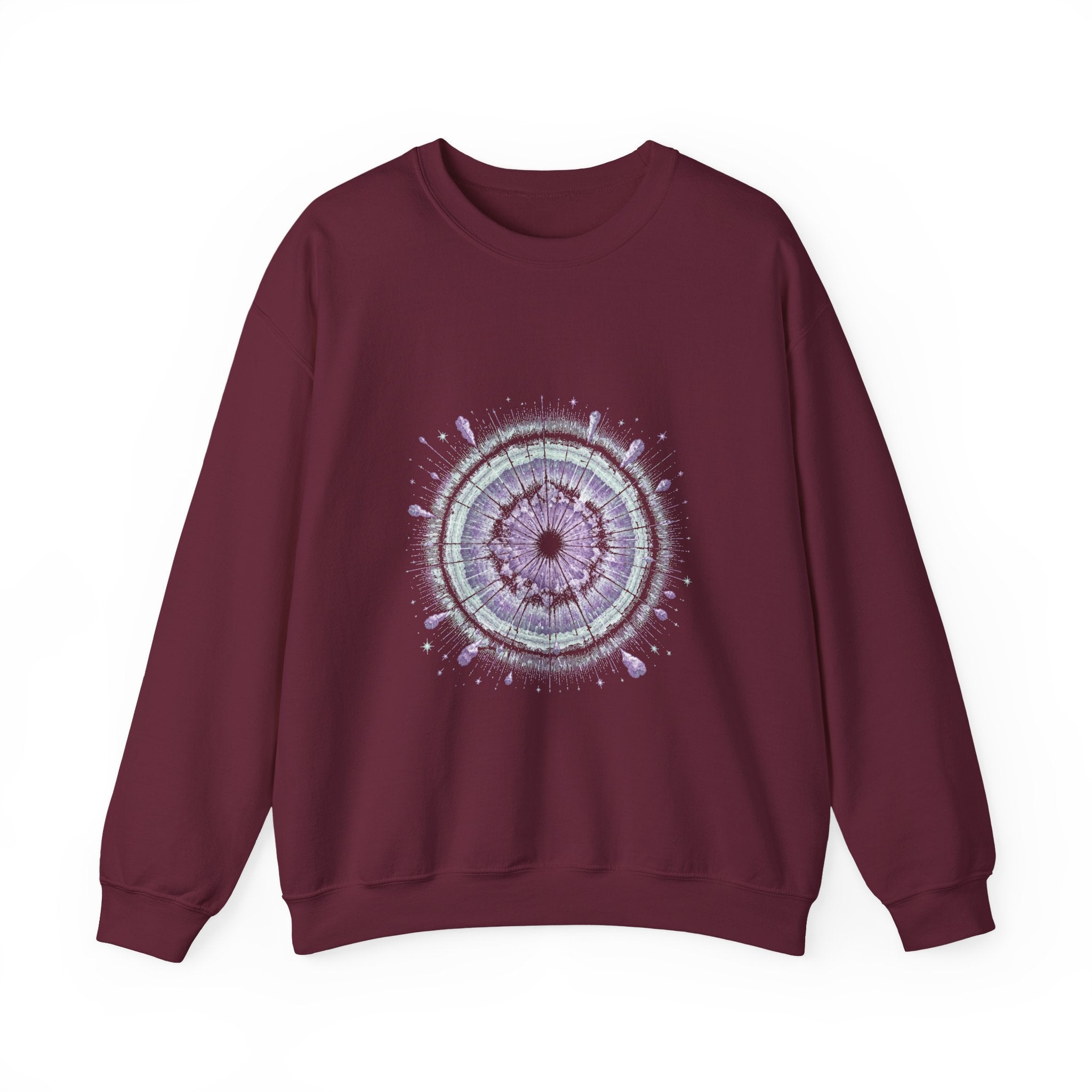 Matching Couple Sweatshirt - Galaxy & Supernova Matching Couple Premium Fleece Sweatshirt Vintage Art His Hers Honeymoon Gift - Design B