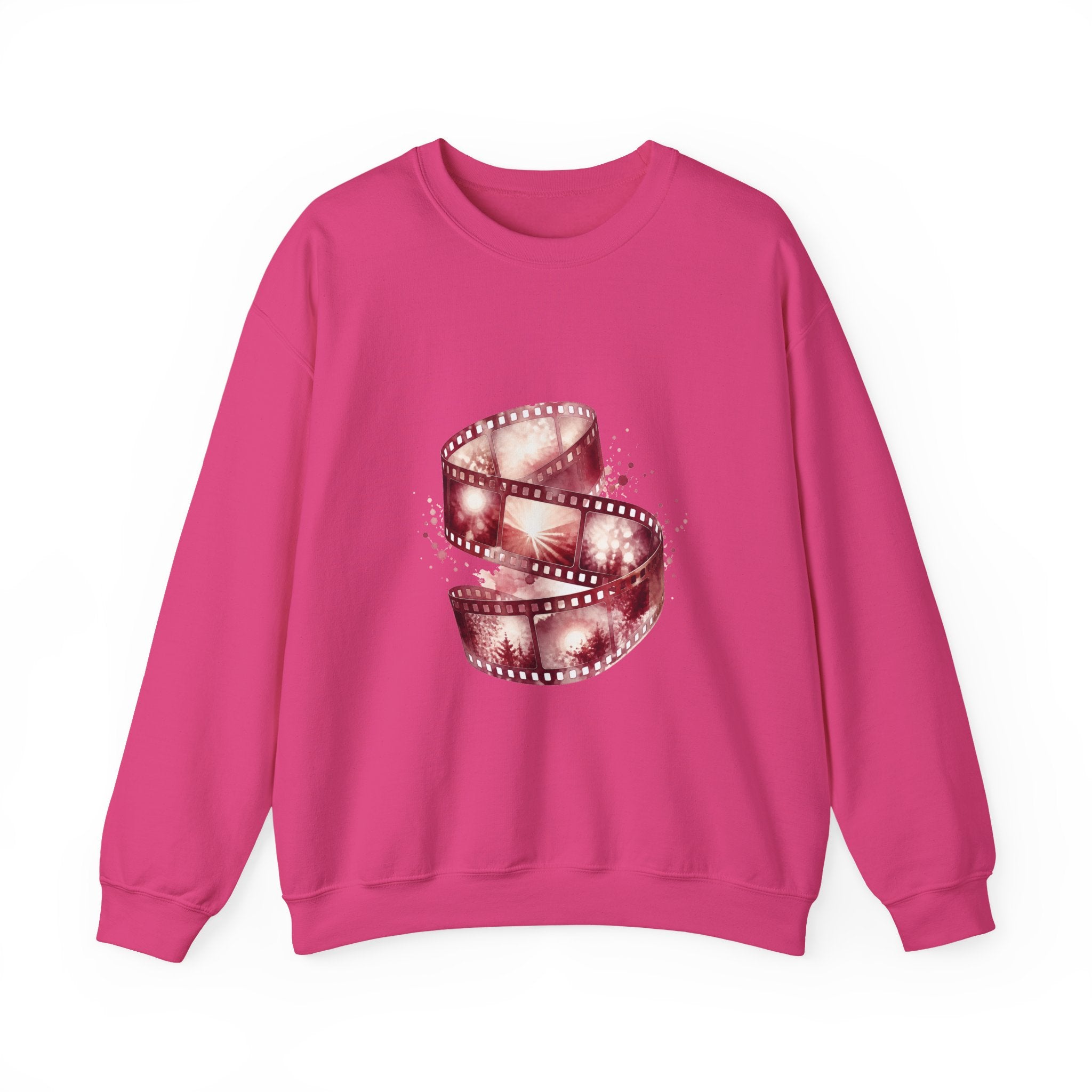 Matching Couple Sweatshirt - Camera & Film Matching Couple Premium Fleece Sweatshirt Watercolor Art His Hers Birthday Gift - Design B
