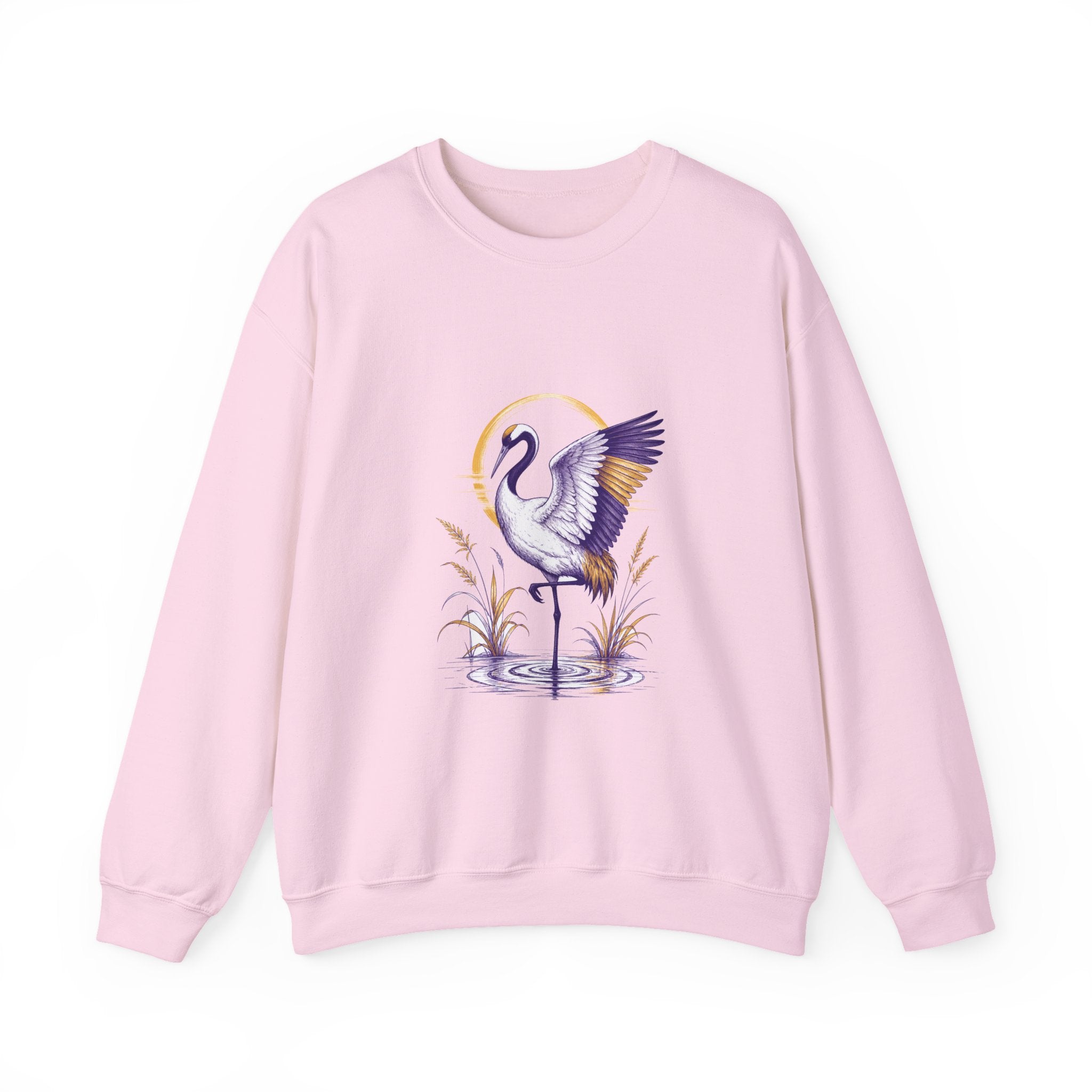 Matching Couple Sweatshirt - Tiger & Crane Matching Couple Premium Fleece Sweatshirt Hand-Drawn Art His Hers Anniversary Gift - Design B