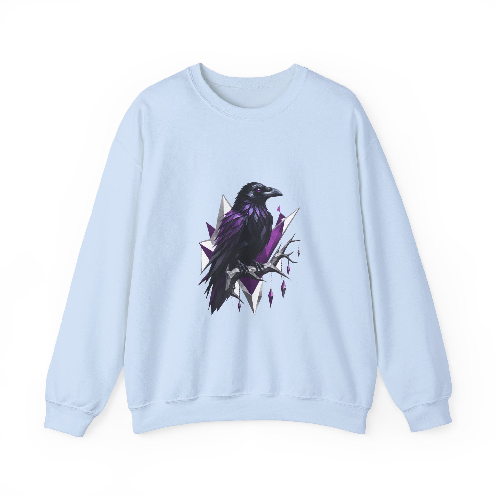 Matching Couple Sweatshirt - Raven & Swan Matching Couple Premium Fleece Sweatshirt Geometric Art His Hers Love Gift - Design A