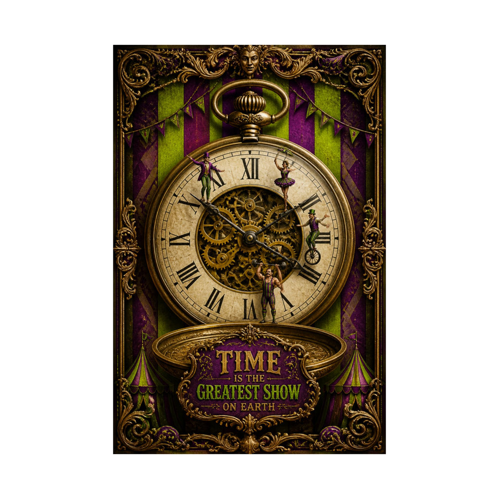 Pocket Watch Performers Wall Art Poster 24×36 Baroque Studio Decor Maximalist Print