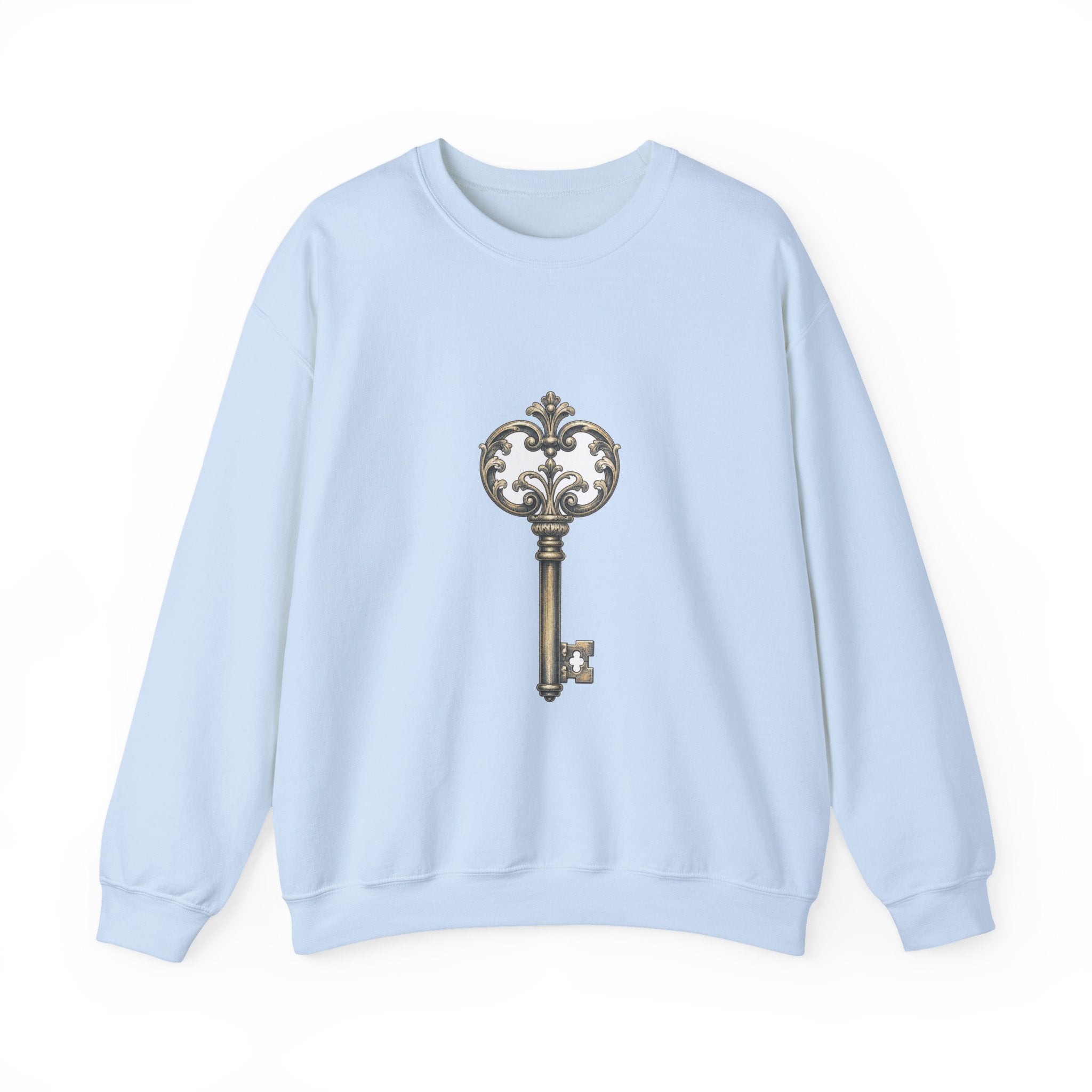Matching Couple Sweatshirt - Key & Lock Matching Couple Premium Fleece Sweatshirt Vintage Art His Hers Honeymoon Gift - Design A