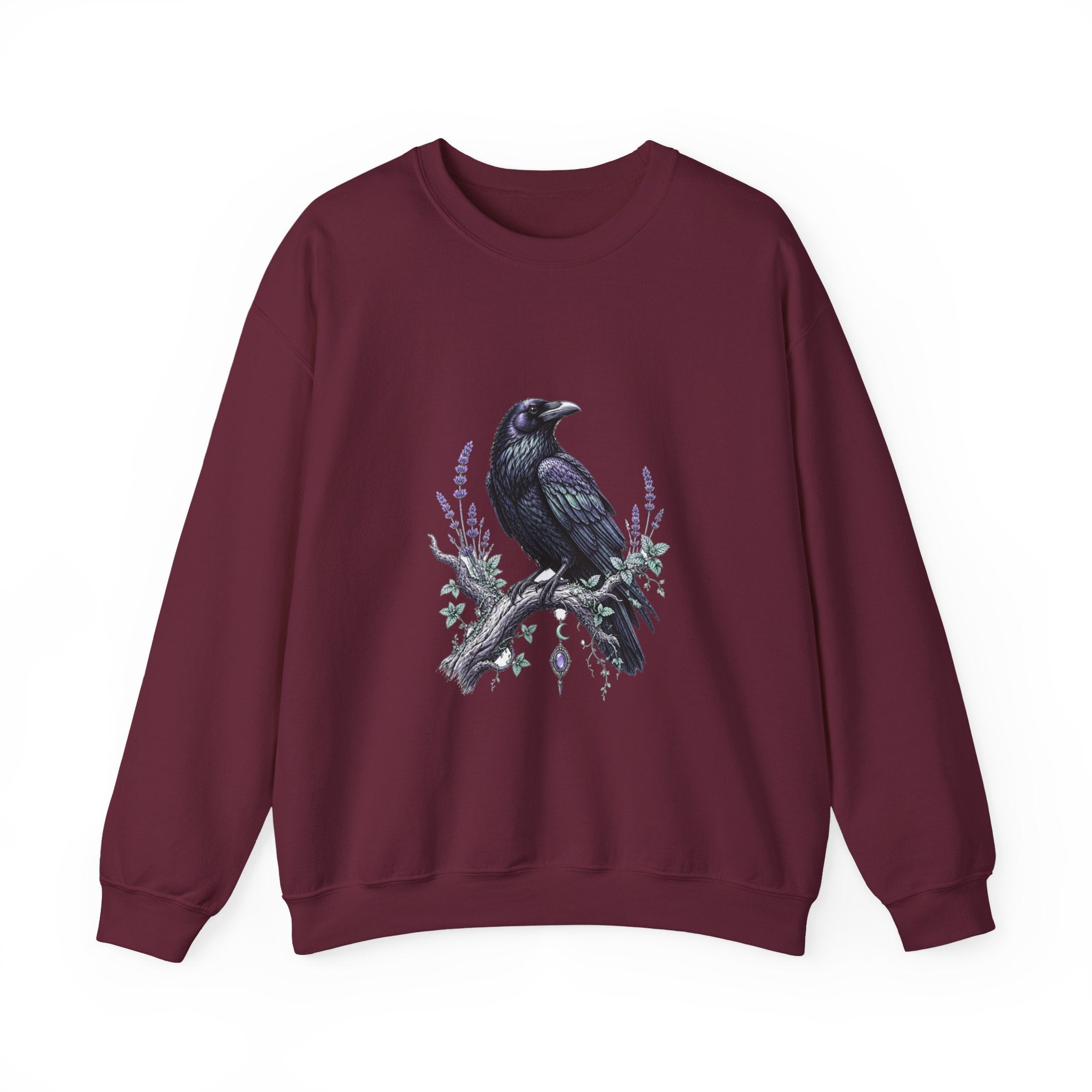 Matching Couple Sweatshirt - Raven & Swan Matching Couple Comfort Colors Crew Hand-Drawn Art His Hers Anniversary Gift - Design A