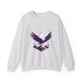 Matching Couple Sweatshirt - Eagle & Whale Matching Couple Premium Fleece Sweatshirt Geometric Art His Hers Love Gift - Design A