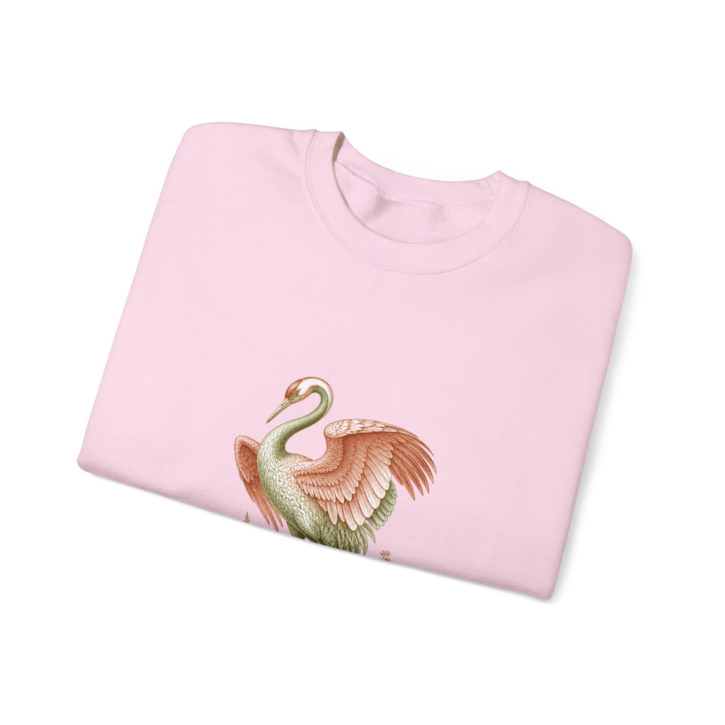 Matching Couple Sweatshirt - Tiger & Crane Matching Couple Premium Fleece Sweatshirt Vintage Art His Hers Honeymoon Gift - Design B