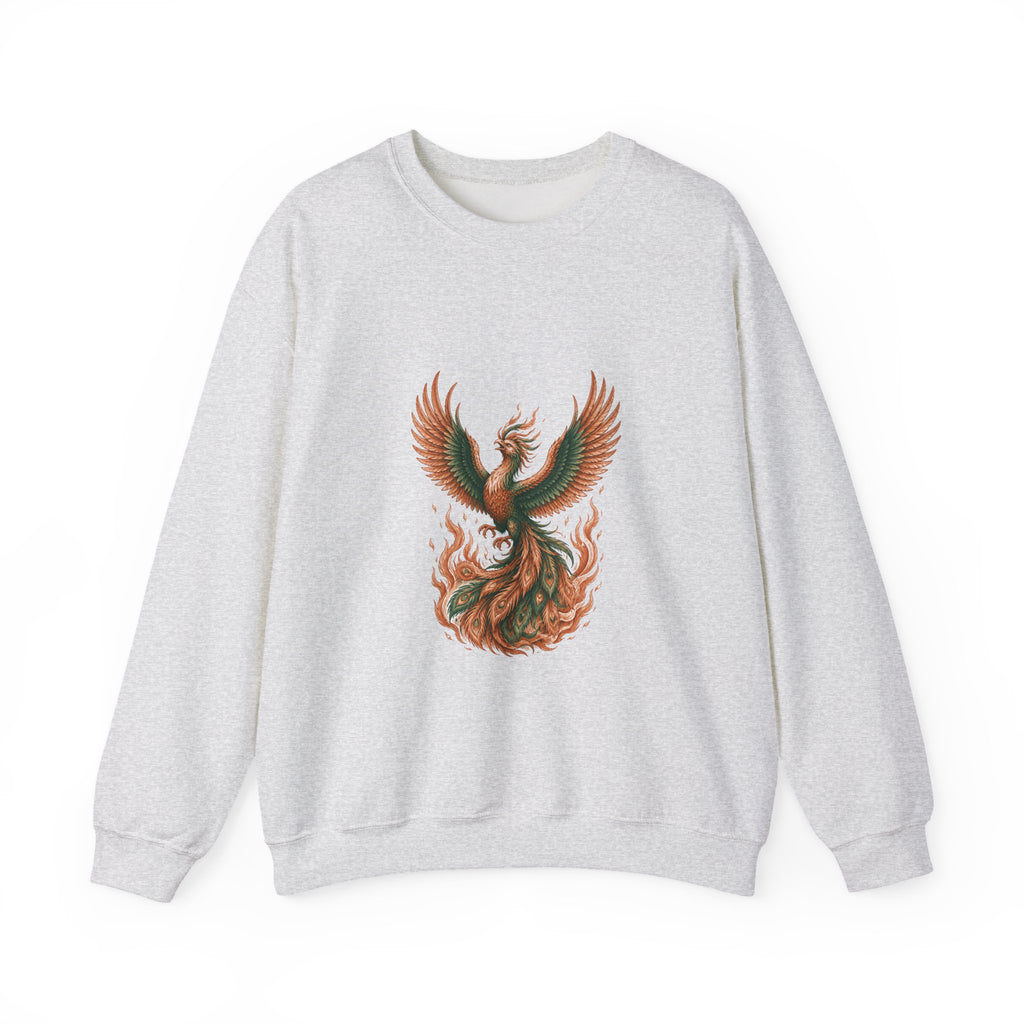 Matching Couple Sweatshirt - Dragon & Phoenix Matching Couple Comfort Colors Crew Hand-Drawn Art His Hers Anniversary Gift - Design B