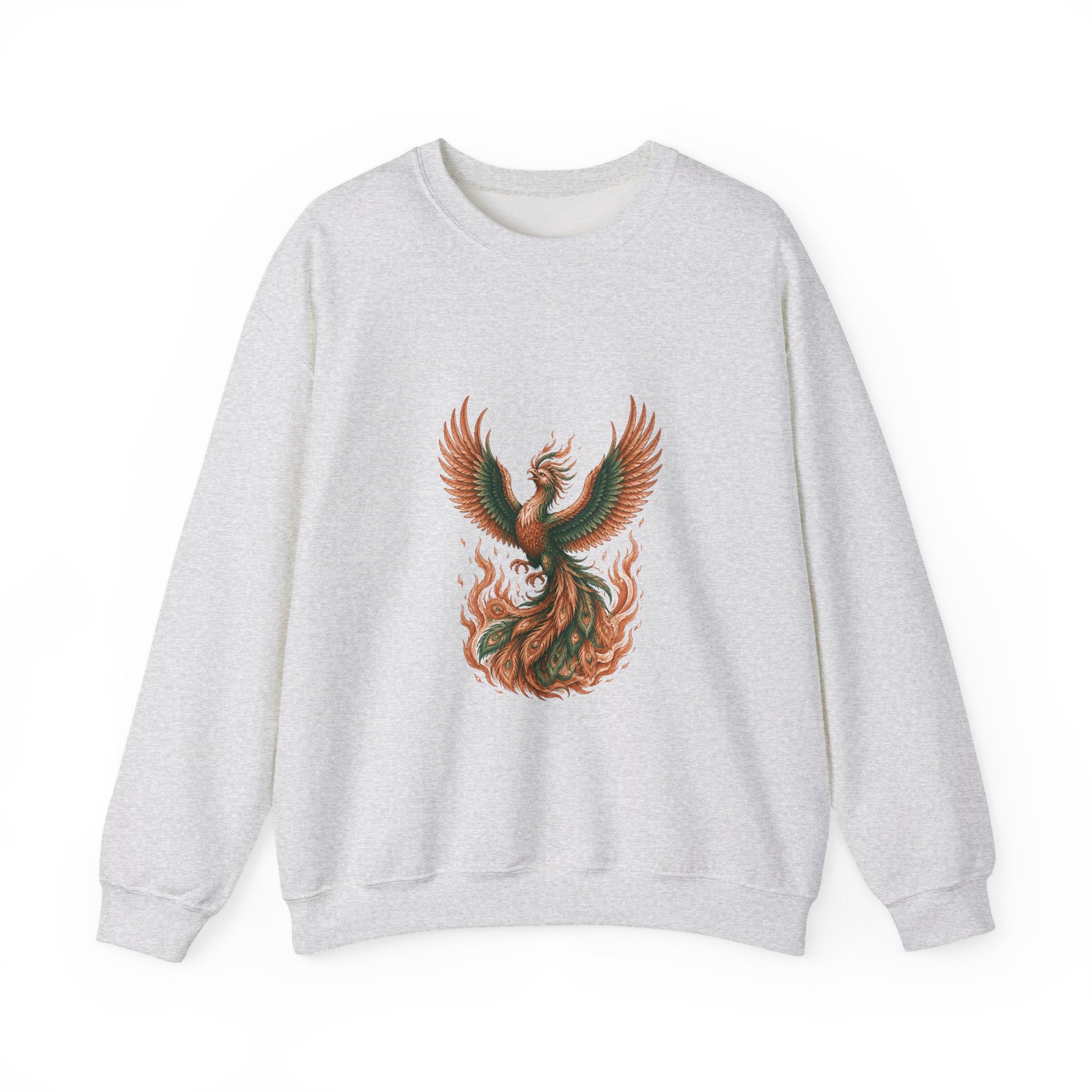 Matching Couple Sweatshirt - Dragon & Phoenix Matching Couple Comfort Colors Crew Hand-Drawn Art His Hers Anniversary Gift - Design B