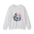 Matching Couple Sweatshirt - Volcano & Glacier Matching Couple Comfort Colors Crew Watercolor Art His Hers Birthday Gift - Design B
