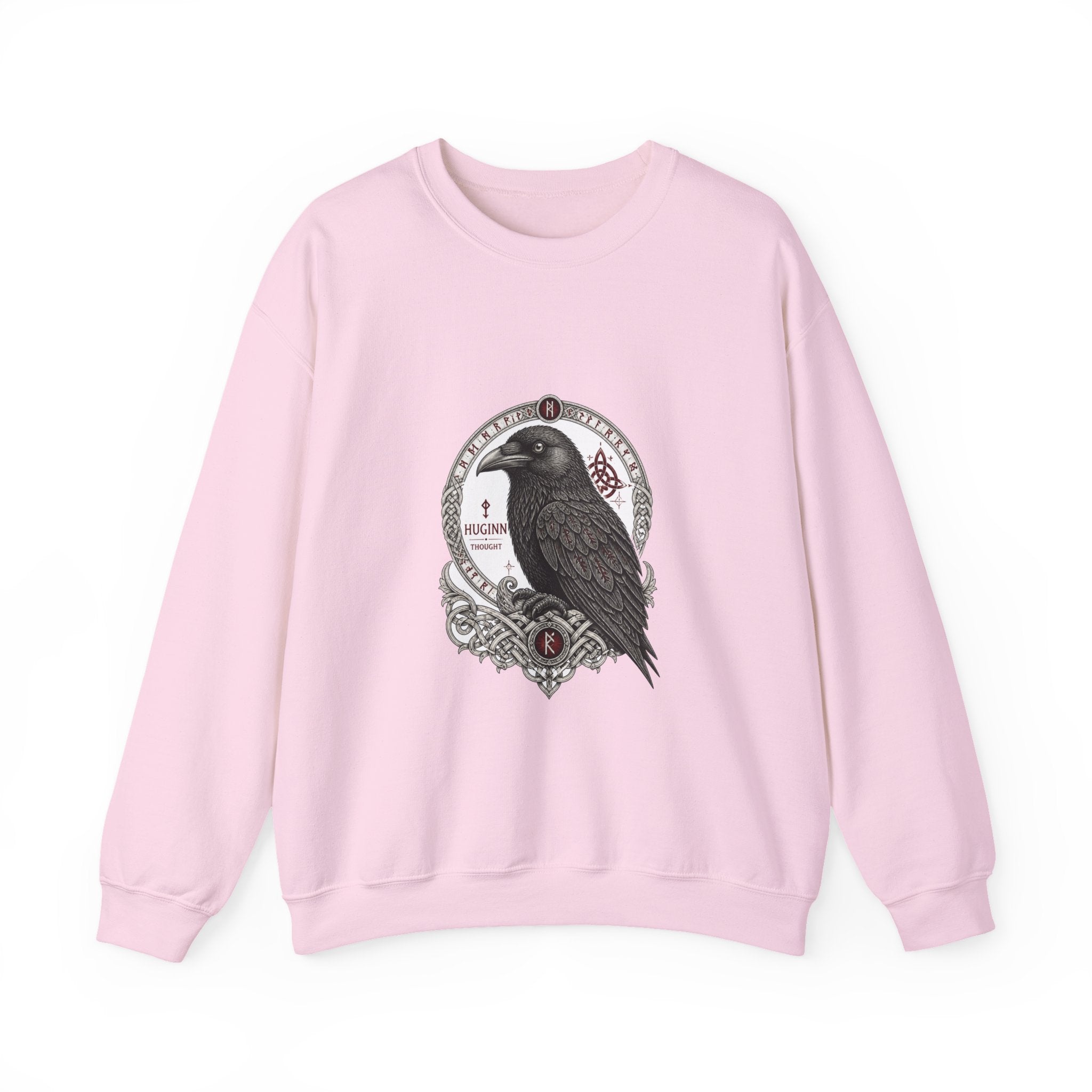 Matching Couple Sweatshirt - Huginn & Muninn Matching Couple Comfort Colors Crew Vintage Art His Hers Honeymoon Gift - Design A