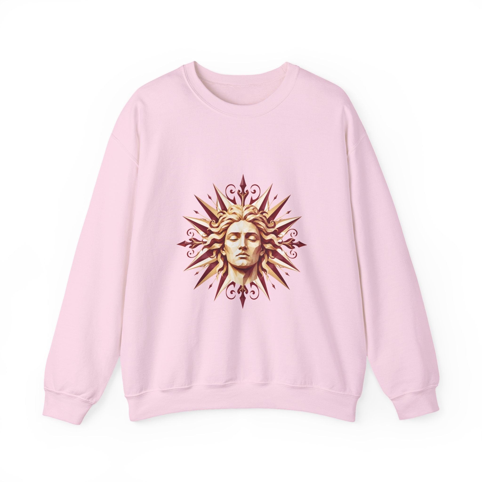 Matching Couple Sweatshirt - Helios & Selene Matching Couple Comfort Colors Crew Geometric Art His Hers Love Gift - Design A