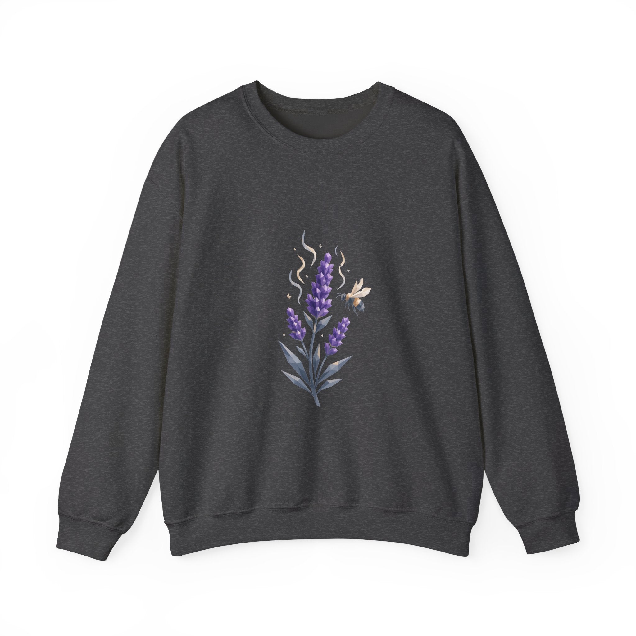 Matching Couple Sweatshirt - Lavender & Thistle Matching Couple Comfort Colors Crew Geometric Art His Hers Love Gift - Design A