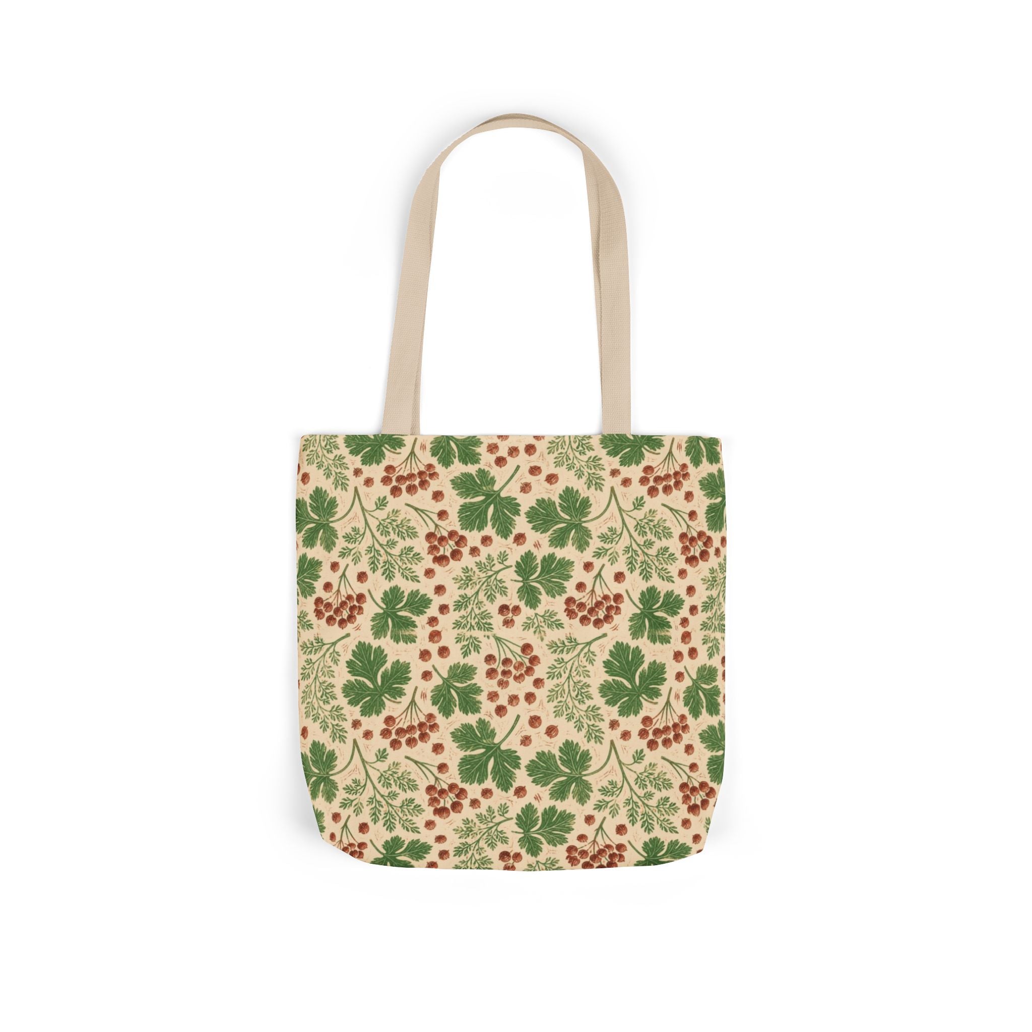 Coriander & Seeds Canvas Tote Bag Mediterranean Kitchen Linocut Design Italian Cottagecore Gift