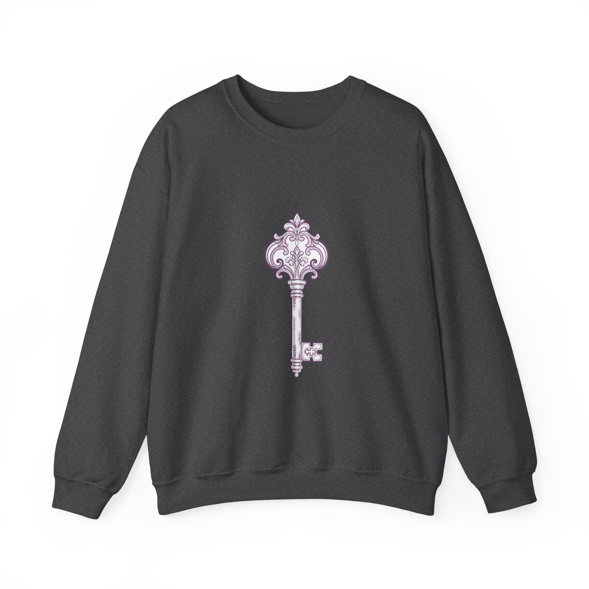 Matching Couple Sweatshirt - Key & Lock Matching Couple Premium Fleece Sweatshirt Minimalist Art His Hers Christmas Gift - Design A