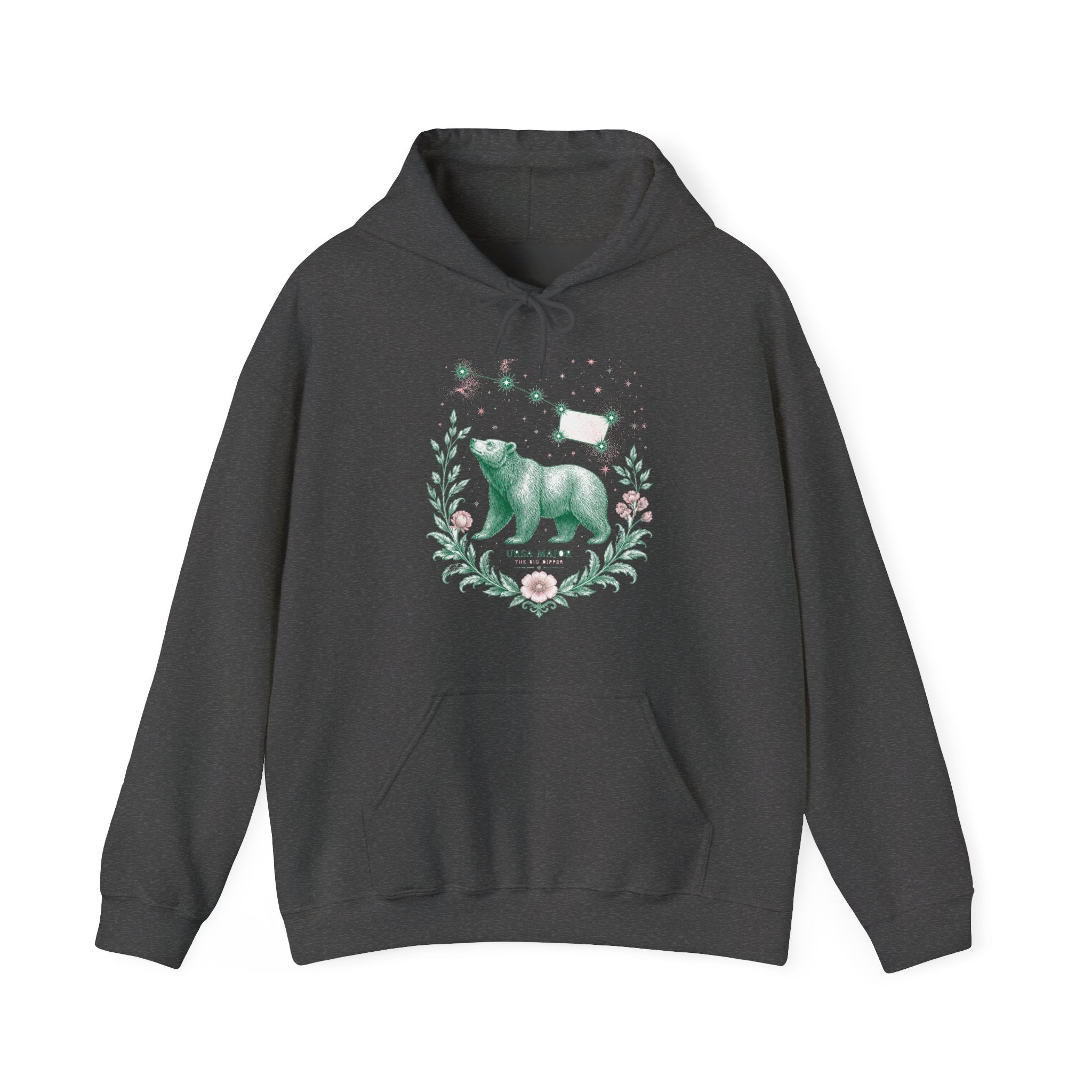 Matching Couple Sweatshirt - Big & Little Dipper Matching Couple Hooded Sweatshirt Vintage Art His Hers Wedding Gift - Design A