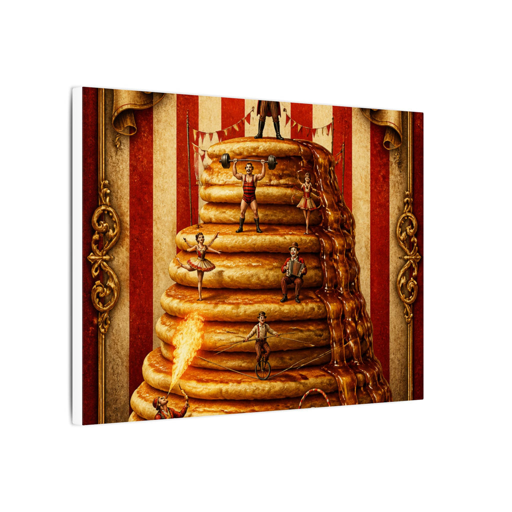 Pancake Stack Platform Wall Art Canvas 24×36 Baroque Studio Decor Maximalist Print