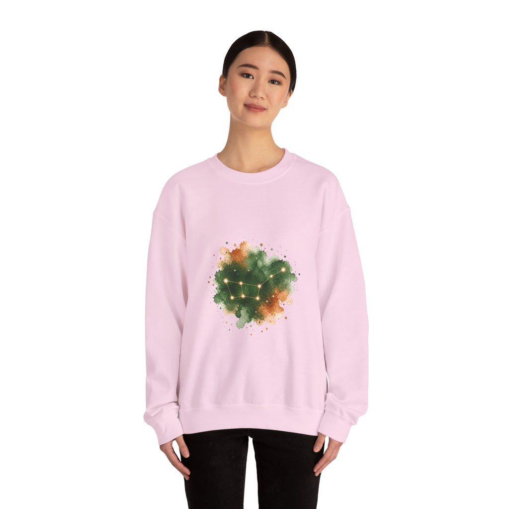 Matching Couple Sweatshirt - Big & Little Dipper Matching Couple Crewneck Sweatshirt Watercolor Art His Hers Engagement Gift - Design A